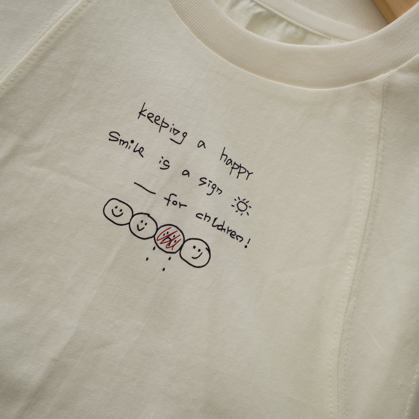 Happy Smile Shirt with Brown Sling Set (Size 73)