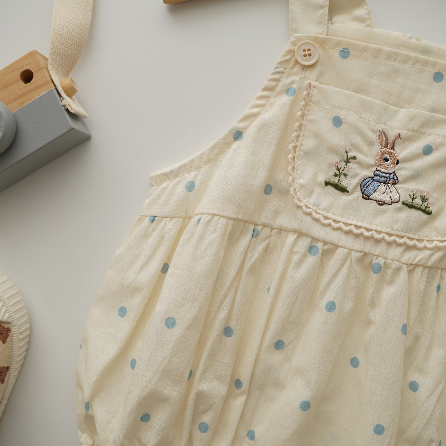 Gardening Bunny Romper with Hat