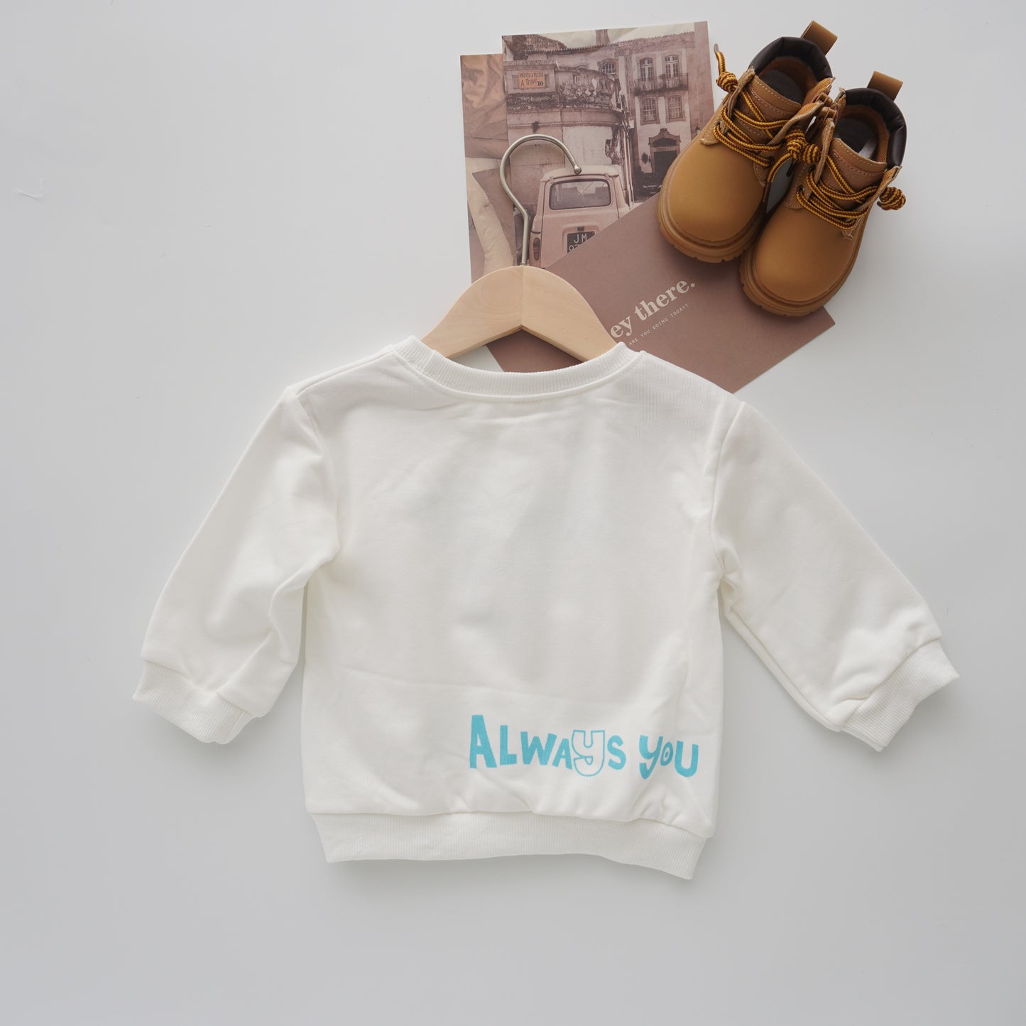 Always You Sweater (White Size 80, 110&120, Pink Size 90, 110&120)