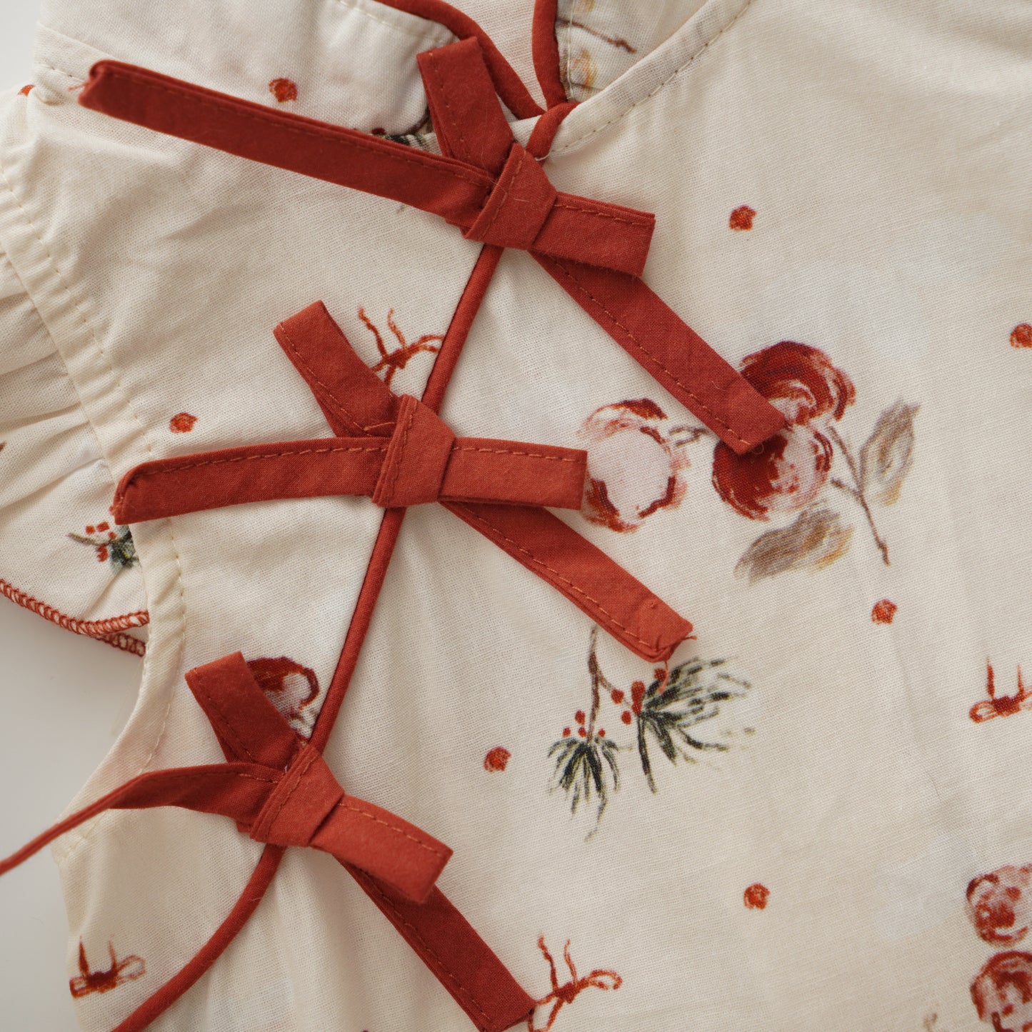 Ruffled Sleeves Modern Cheongsam