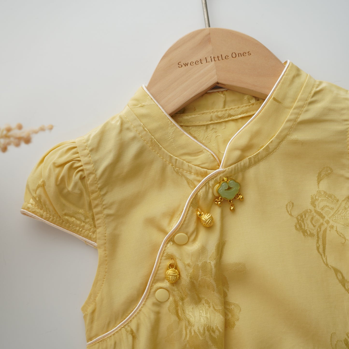 Classic Plain Silky Chinese Romper