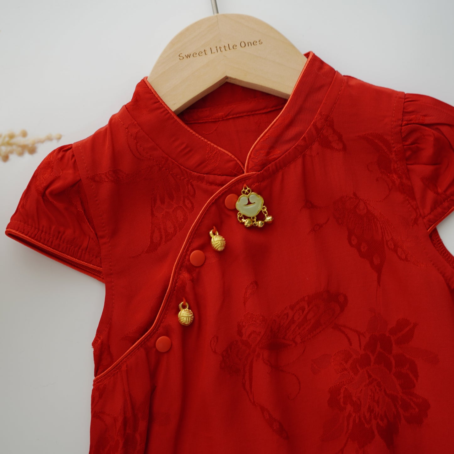 Classic Plain Silky Chinese Romper