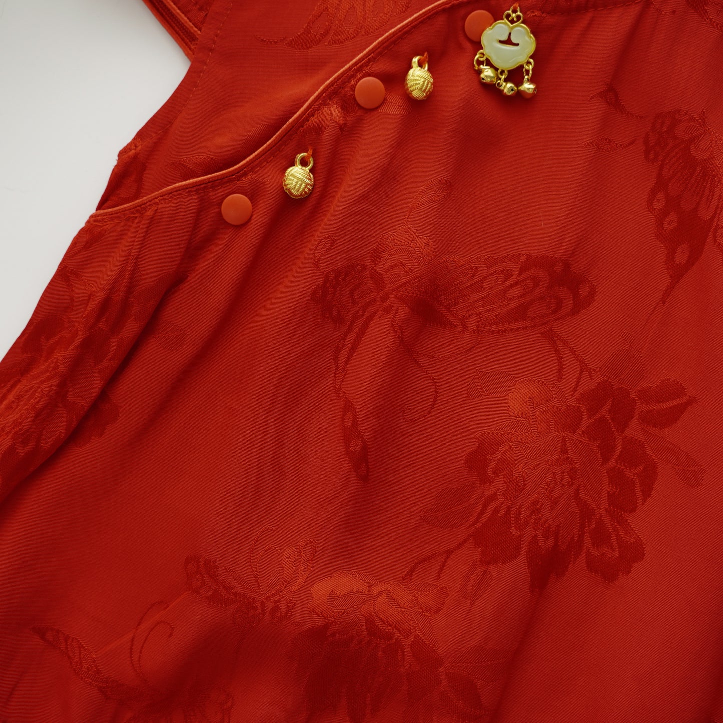 Classic Plain Silky Chinese Romper