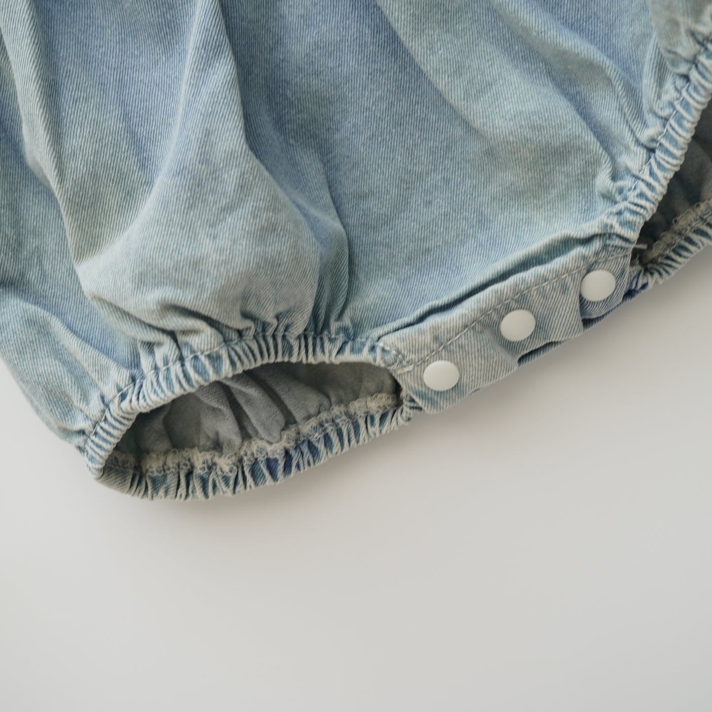 Puff Sleeves Inner with Denim Sling Set