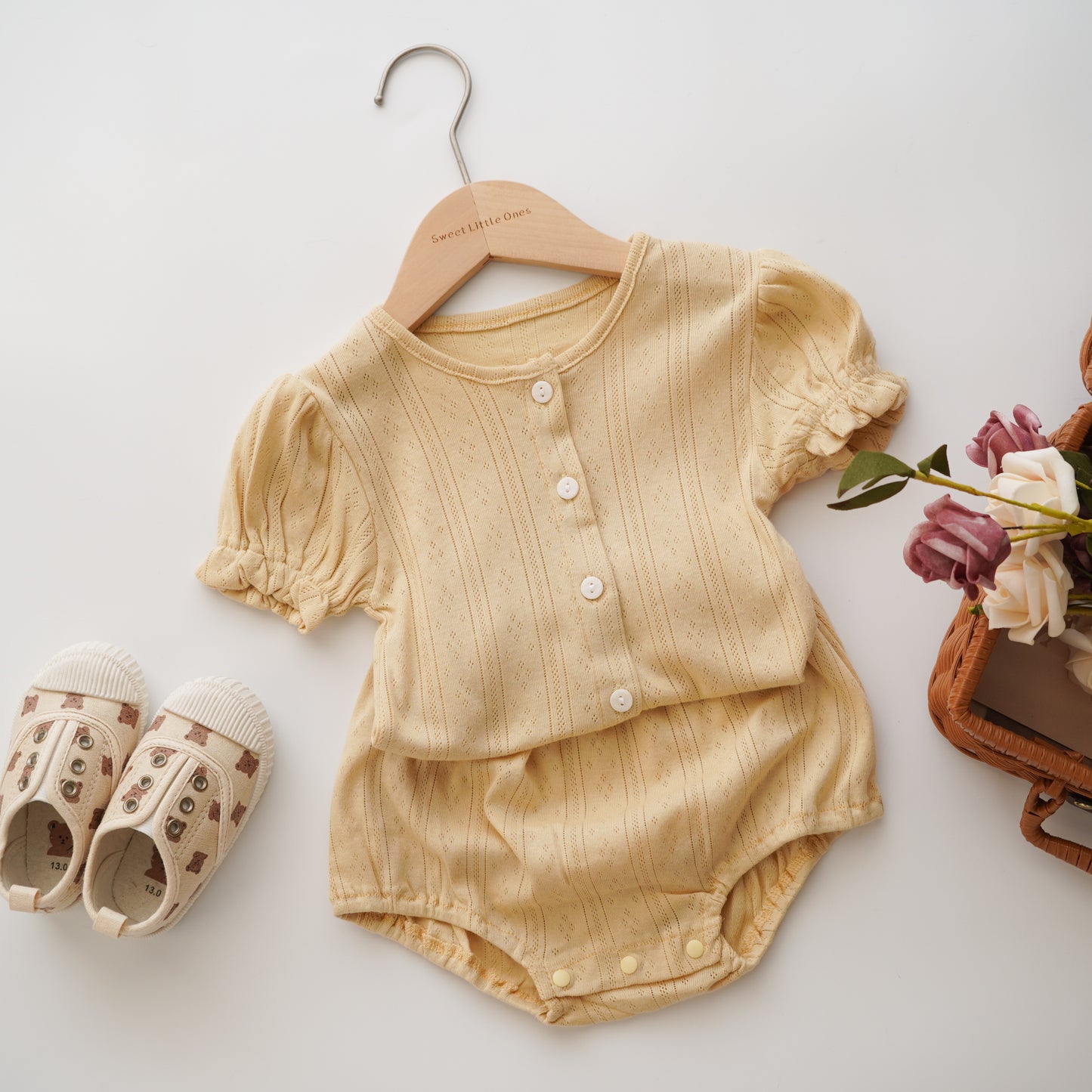 Daily Casual Girl Cotton Two Pieces Set