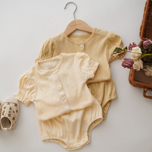 Daily Casual Girl Cotton Two Pieces Set