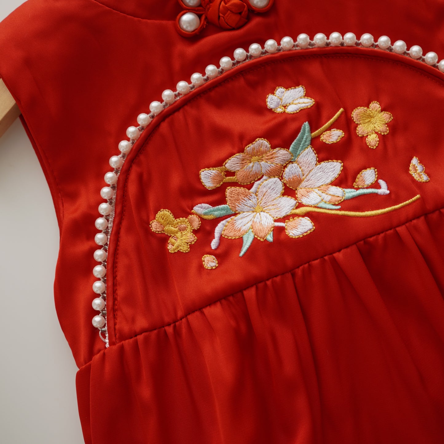 Traditional Chinese Red Cheongsam