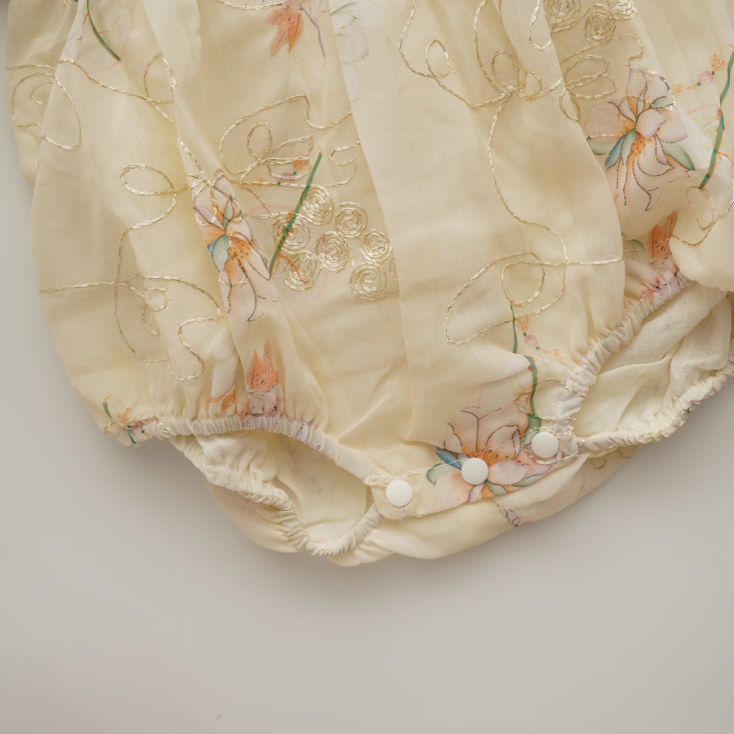 Flower Chinese Tie Knot Romper