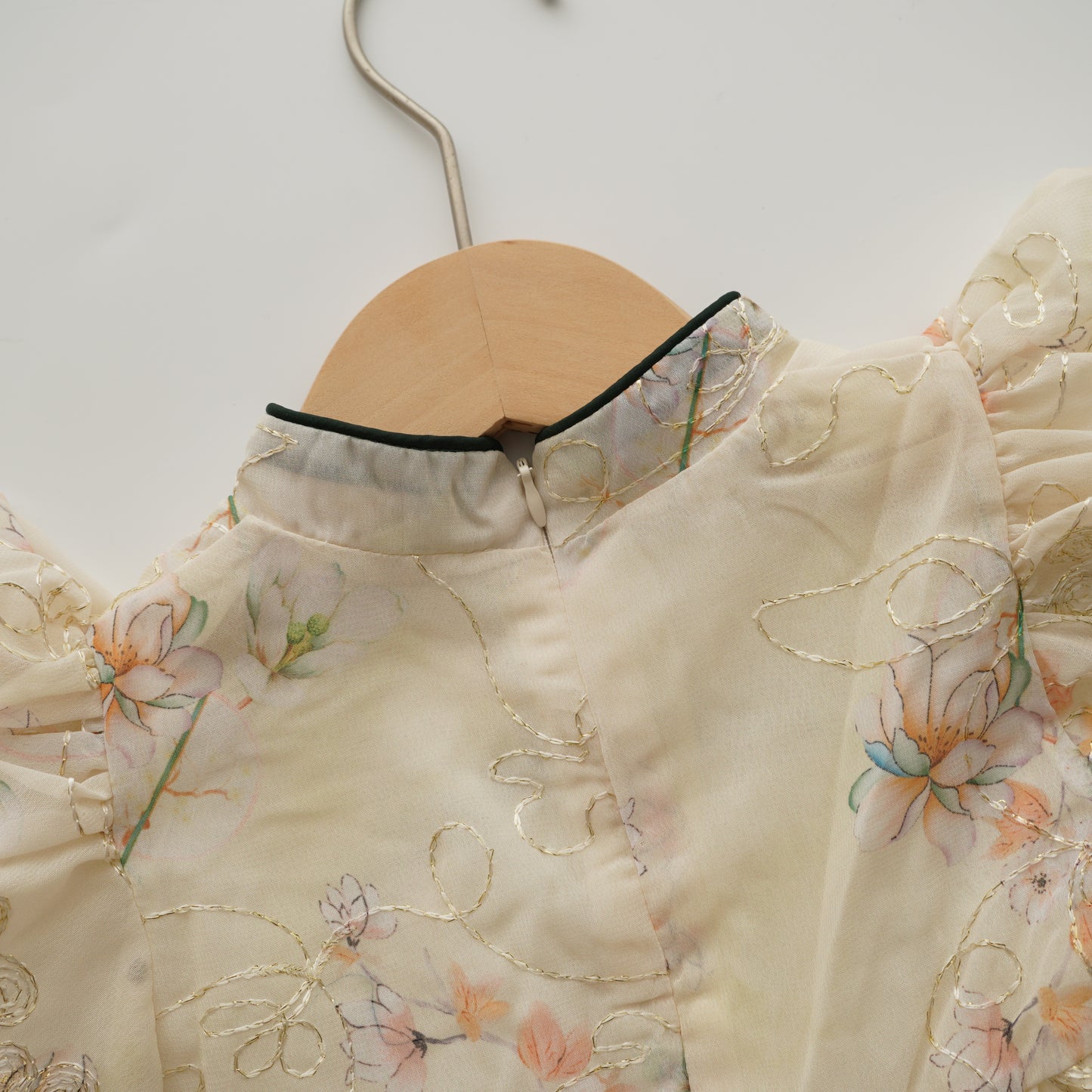 Flower Chinese Tie Knot Romper