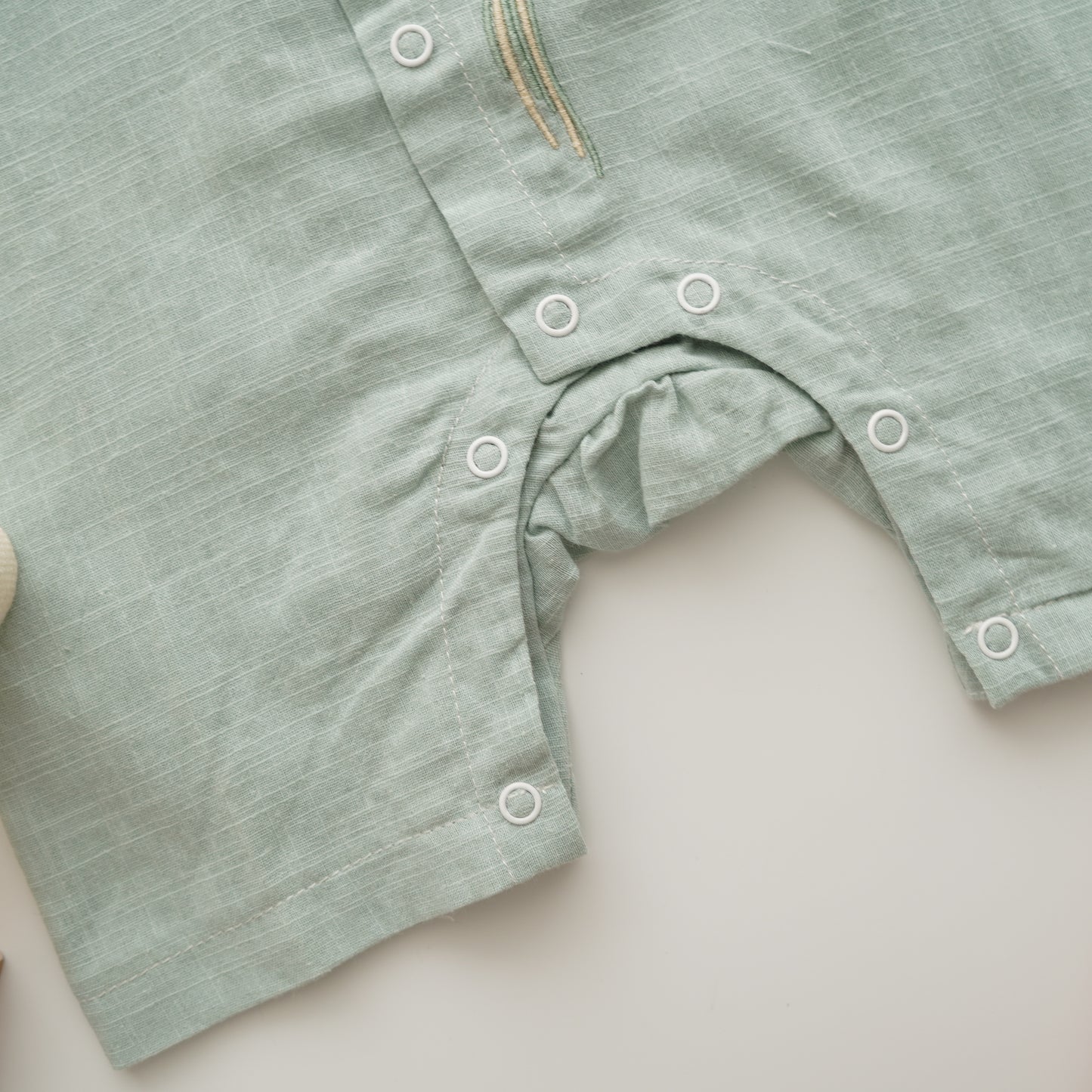 Minty Green Rabbit Chinese Romper