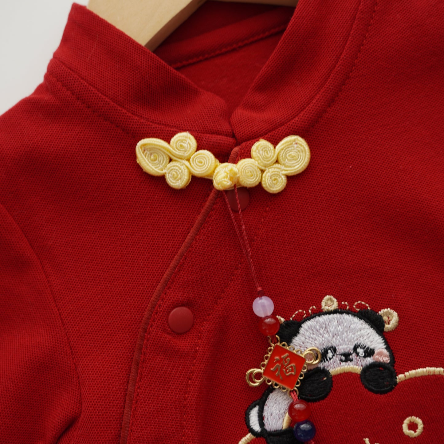 Panda Chinese Boy Romper