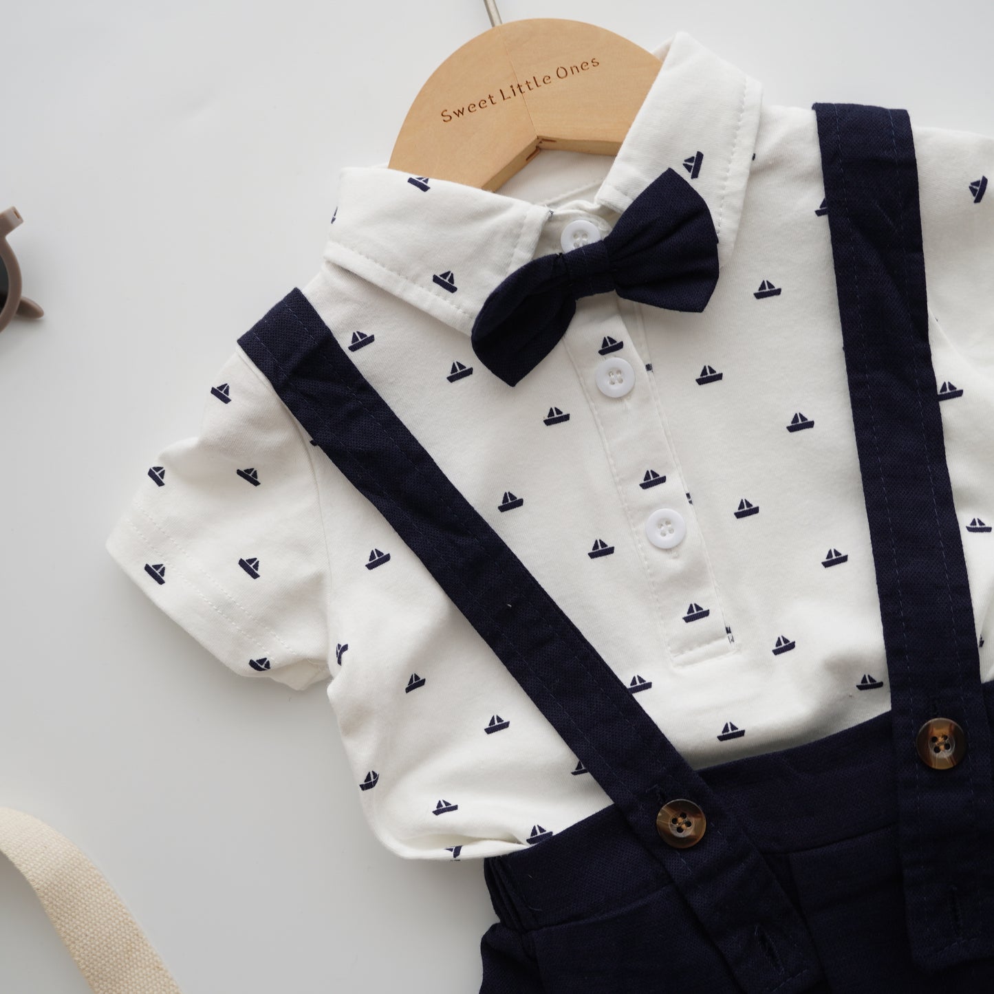 Polo Romper with Sling Set