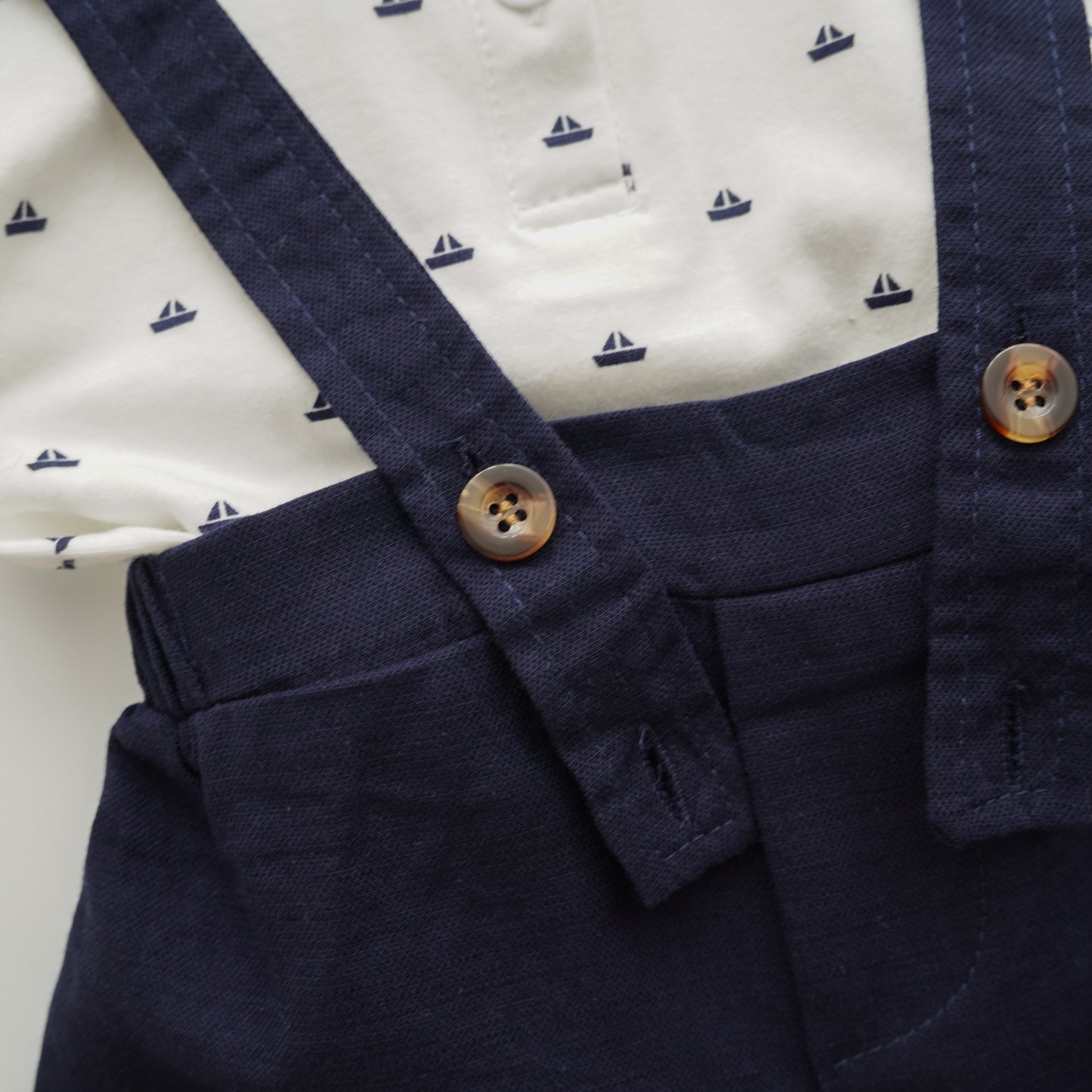 Polo Romper with Sling Set