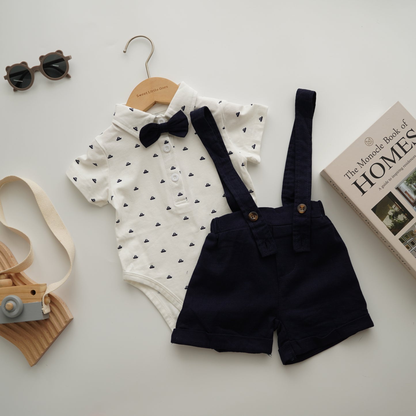 Polo Romper with Sling Set