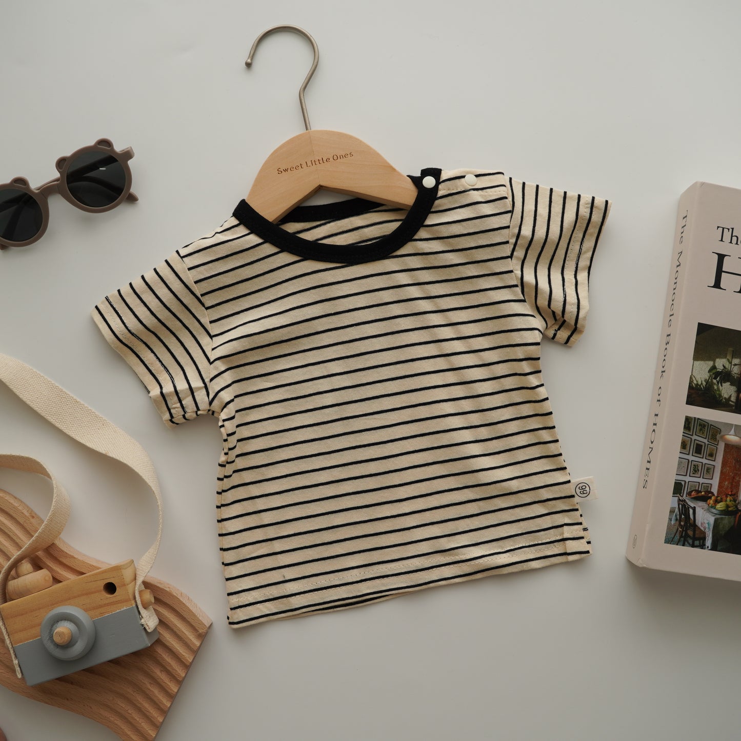 Line Shirt with Casual Sling Set