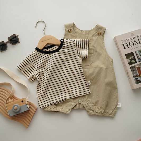 Line Shirt with Casual Sling Set