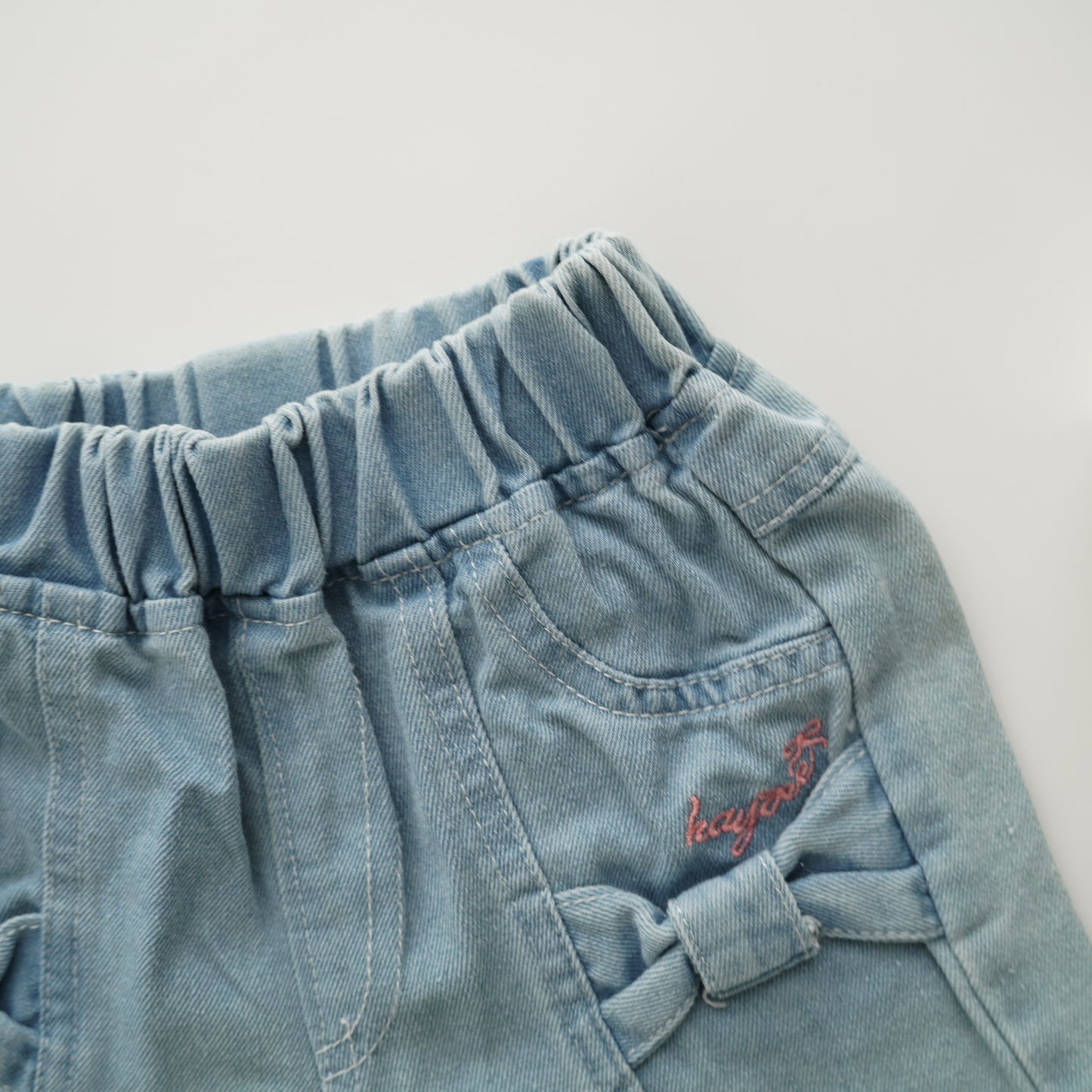 Girl Casual Ribbon Pants