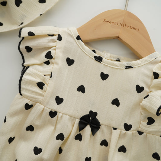 Love Details Romper with Hat