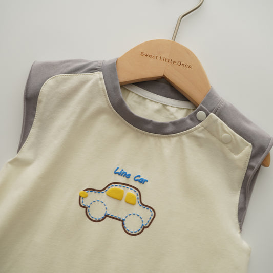 Line Car Details Romper
