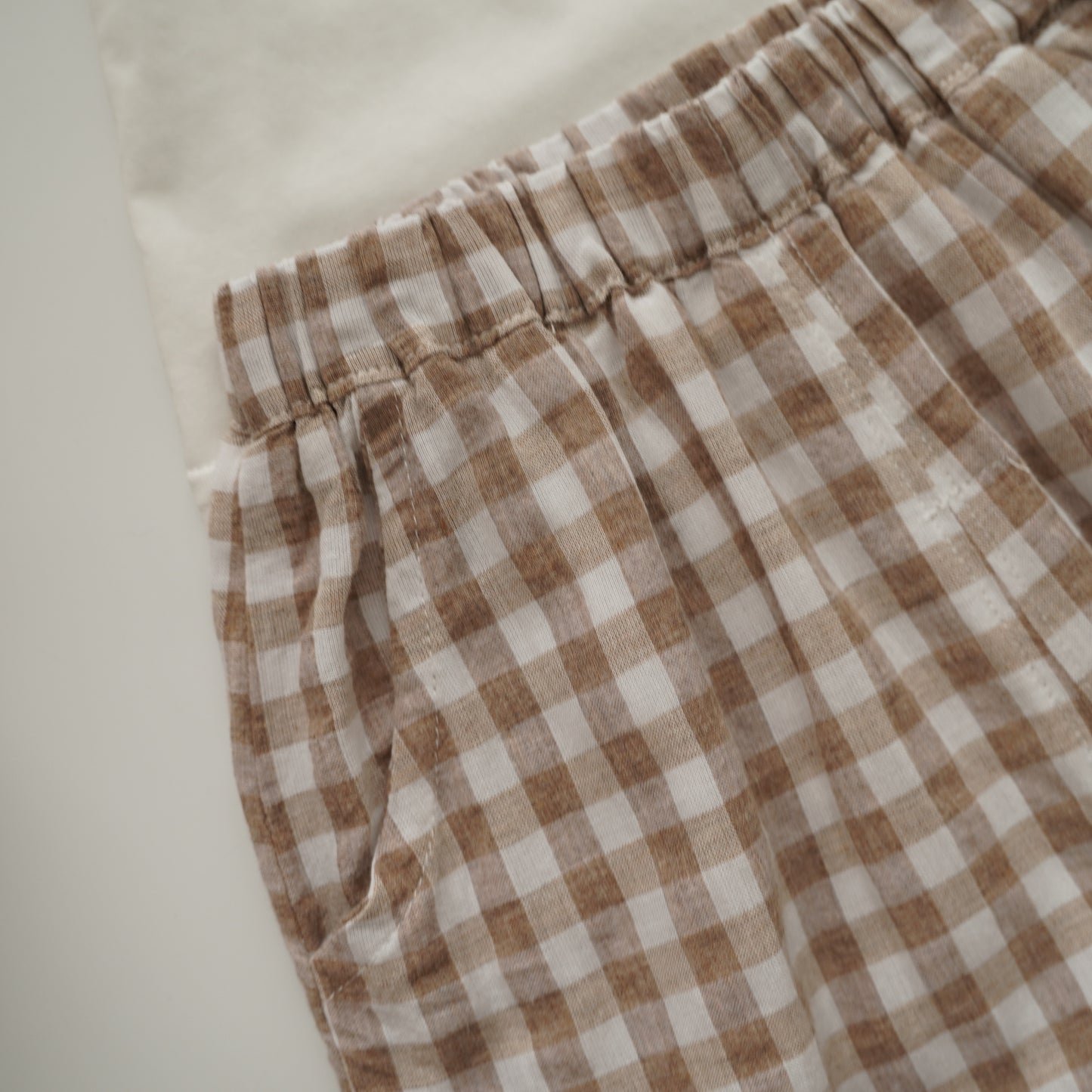 Birthday Bear Shirt with Checkered Pants Set