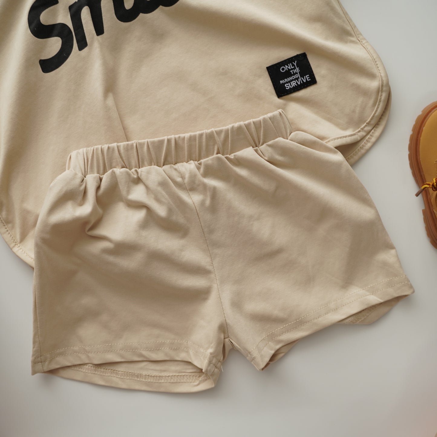 Smile Hoodie Casual Two Pieces Set
