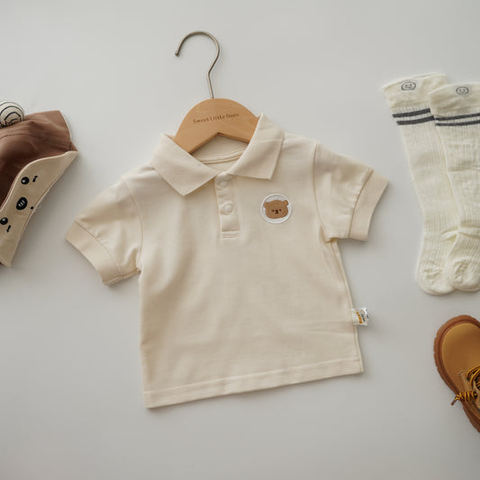 Bear Casual Polo Two Pieces Set