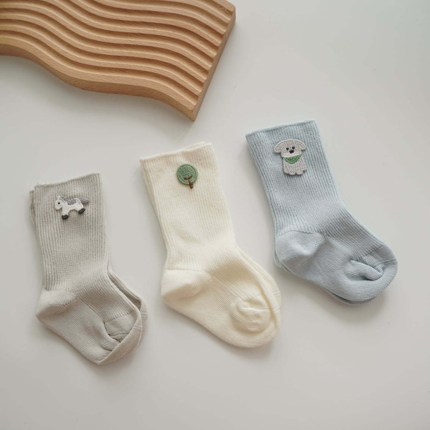 Casual Design Socks Set (3 Pairs Set)