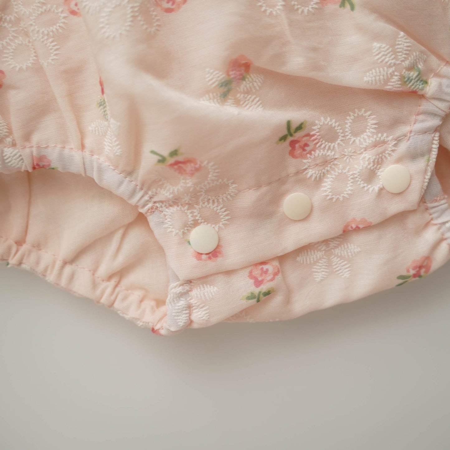 Tiny Rose Mesh Chinese Romper