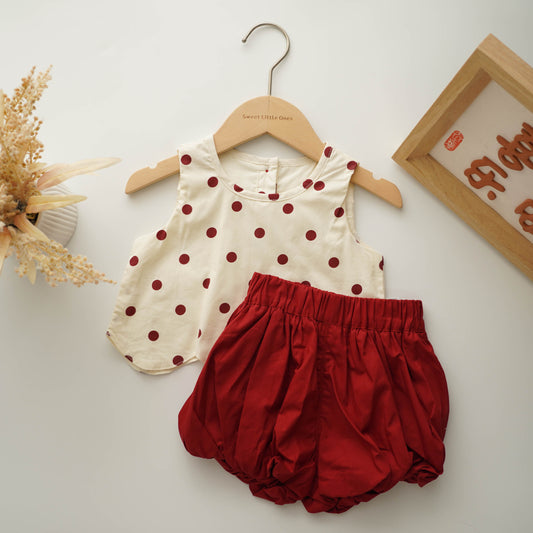 Flower Skirting Top & Pants Set