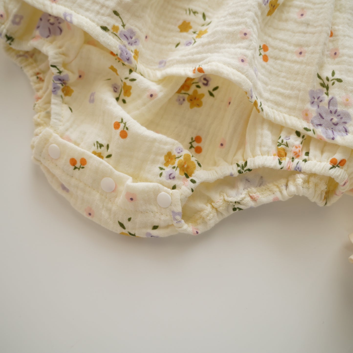 Floral Sleeveless Romper with Hat