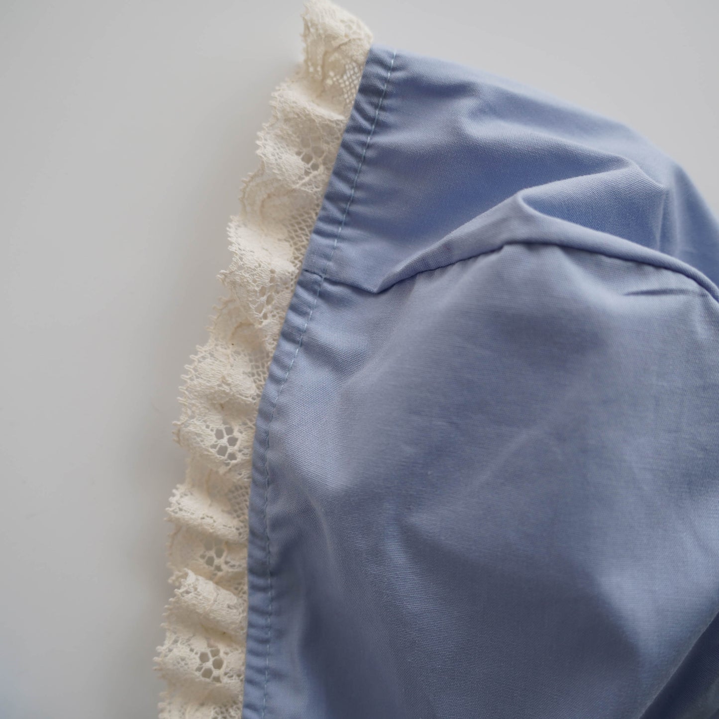 Ruffled Sleeves Baby Blue Romper with Hat