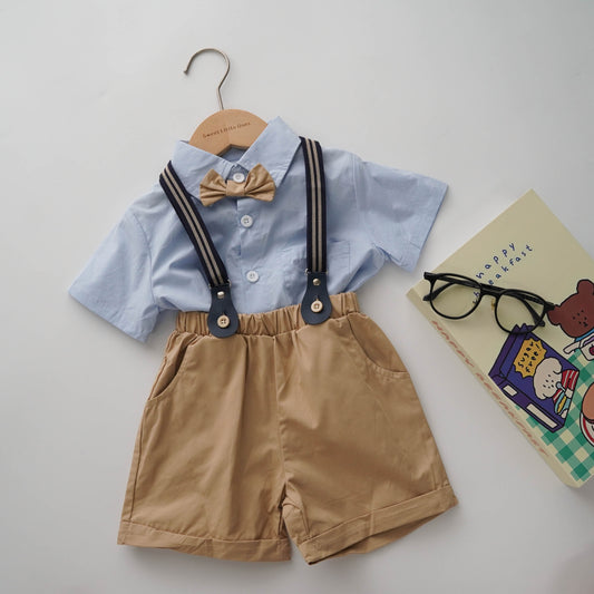 Little Gentleman Shirt with Sling Set
