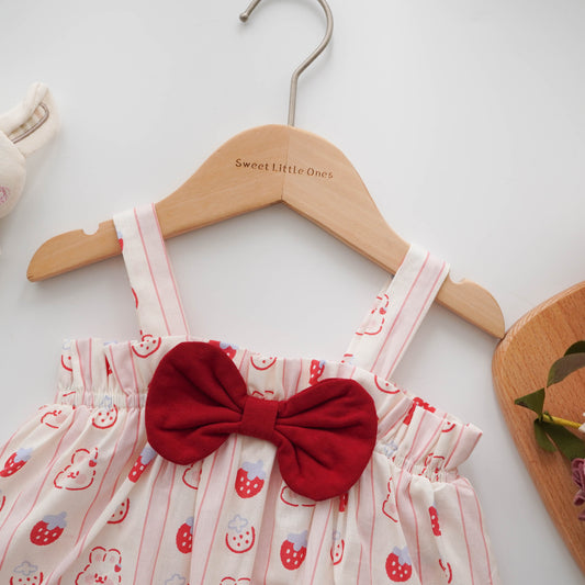 Strawberry Bunny Romper