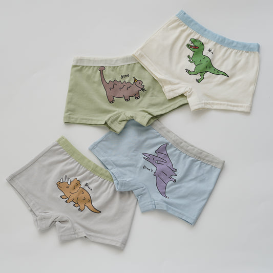 Baby Boy Boxer - Dino (4 Pieces Set)