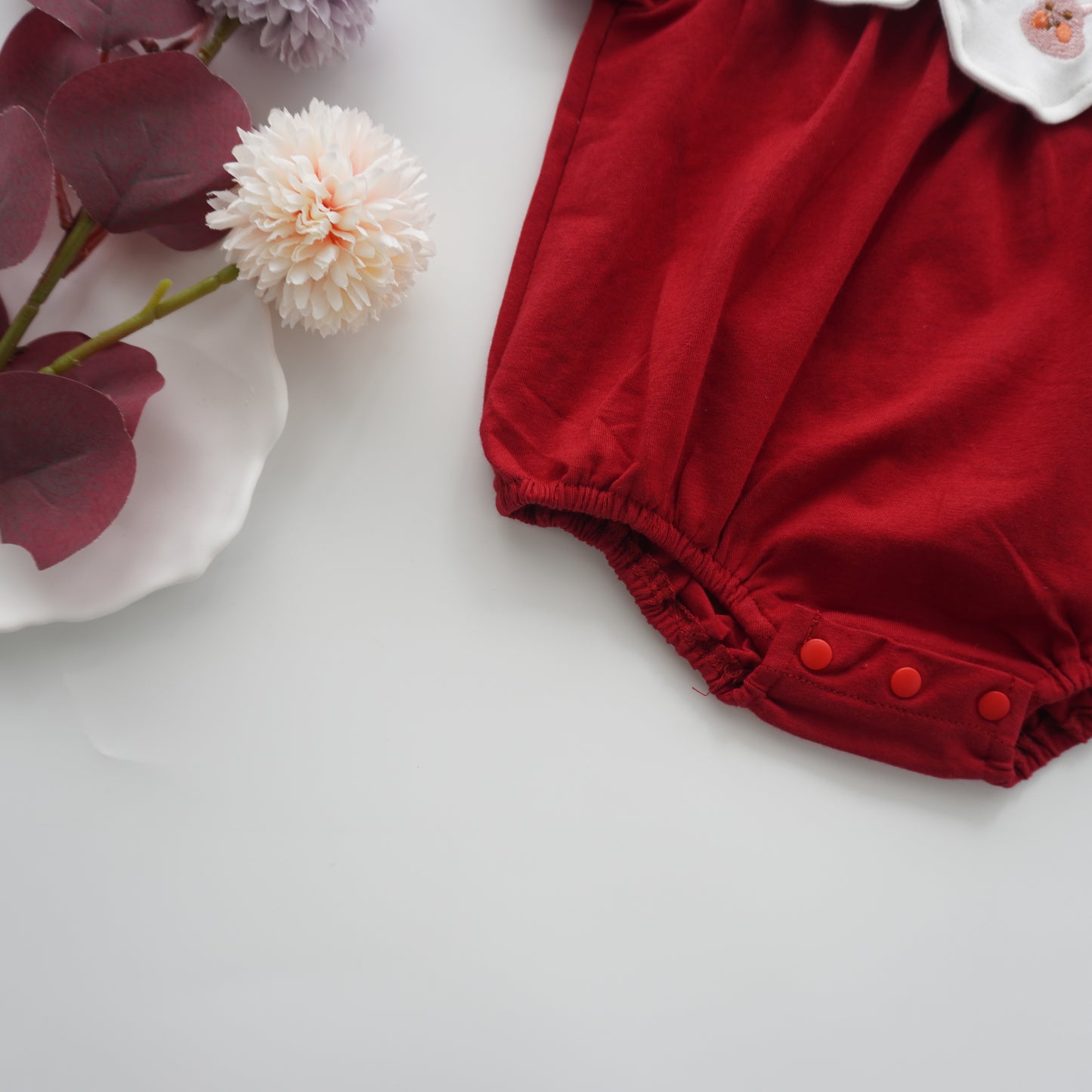 Cherry Bunny Collar Romper