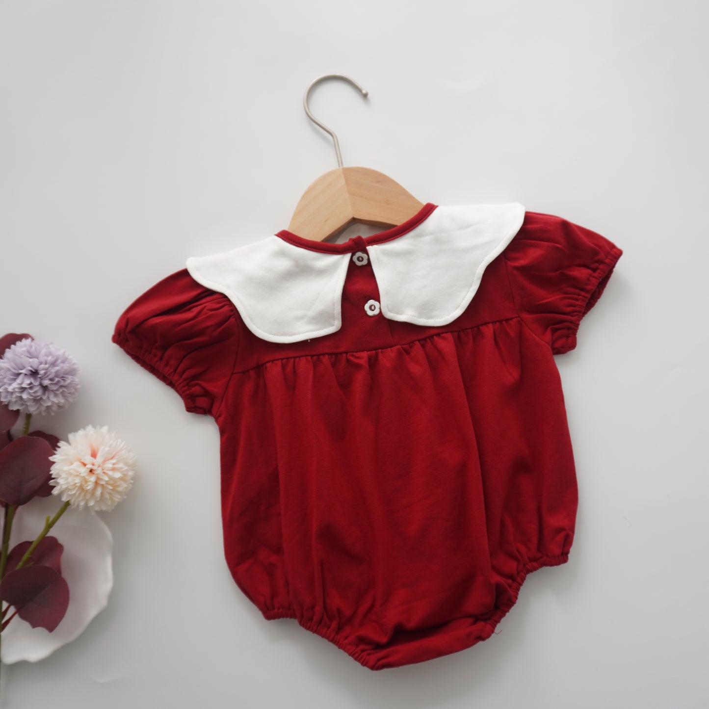 Cherry Bunny Collar Romper