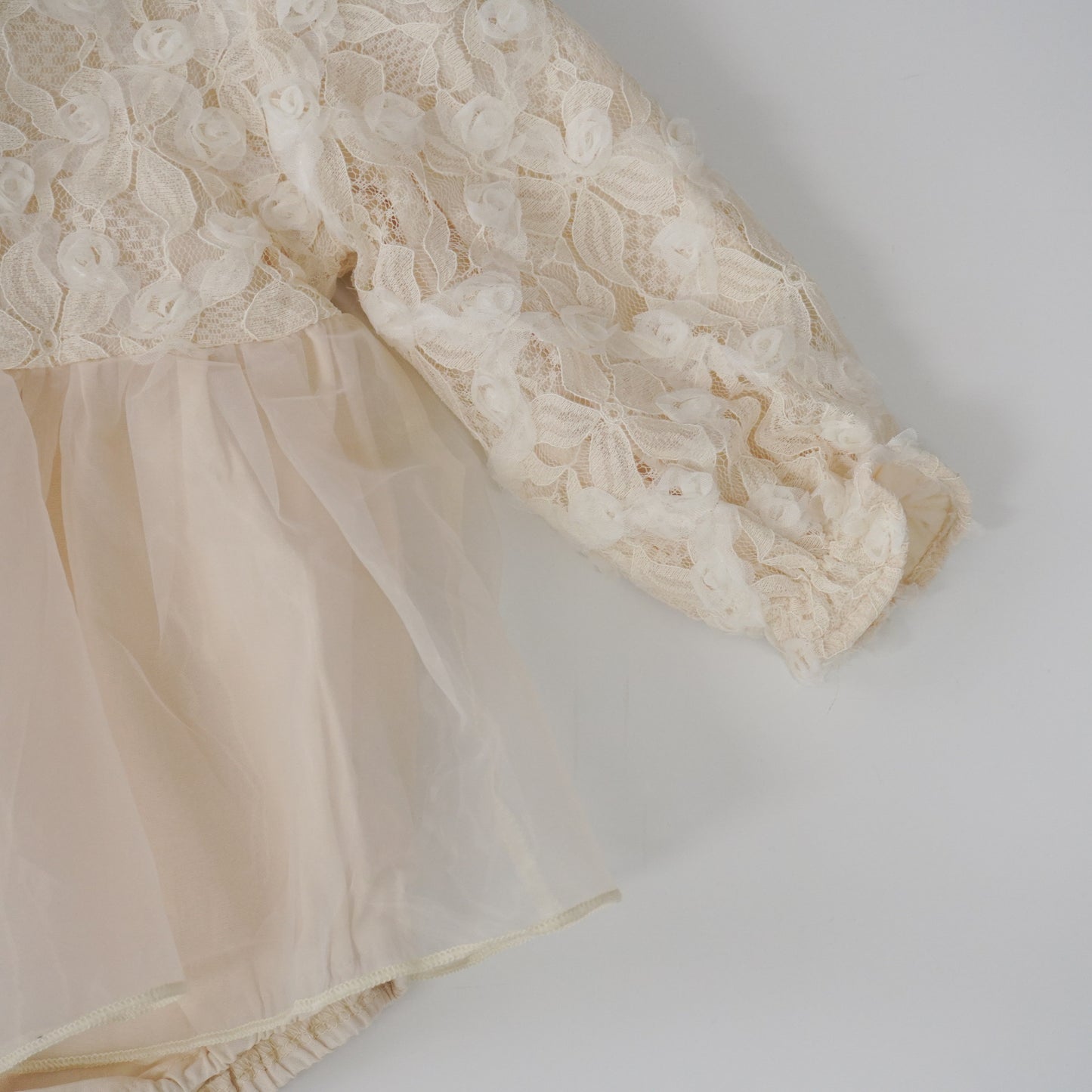 Autumn Lace Baby Romper (Size 80)
