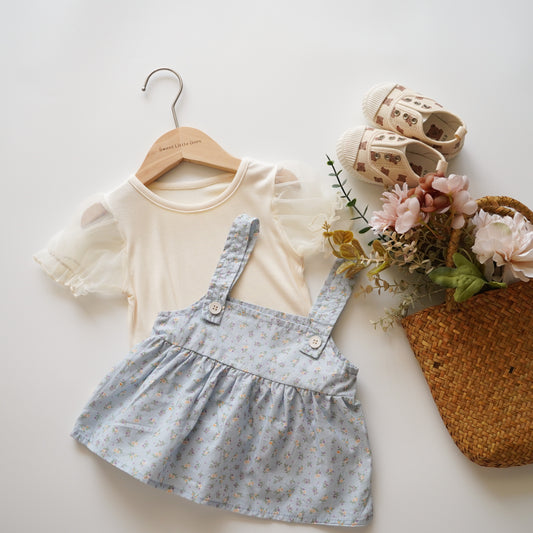 Summer Floral Romper with Sling Set (Size 66)