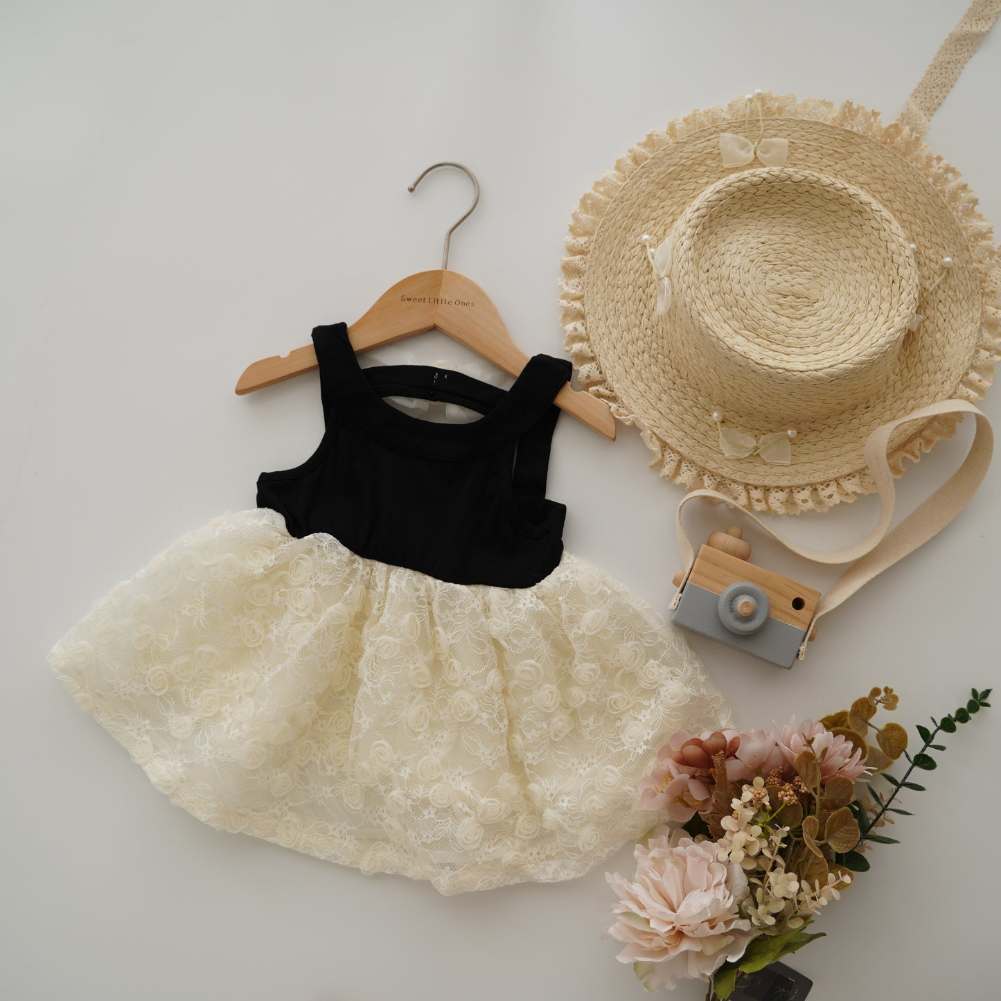 Back Ribbon Lacey Dress