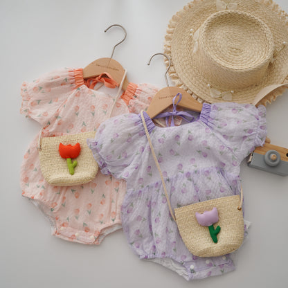 Tulip Summer Romper with Bag