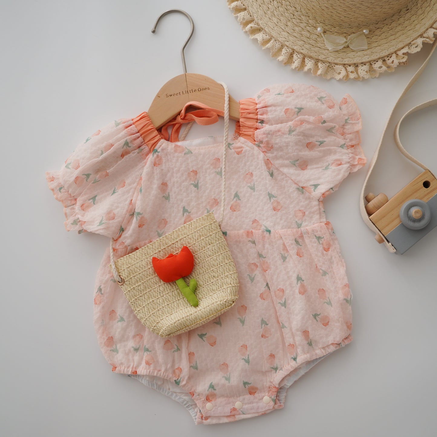 Tulip Summer Romper with Bag