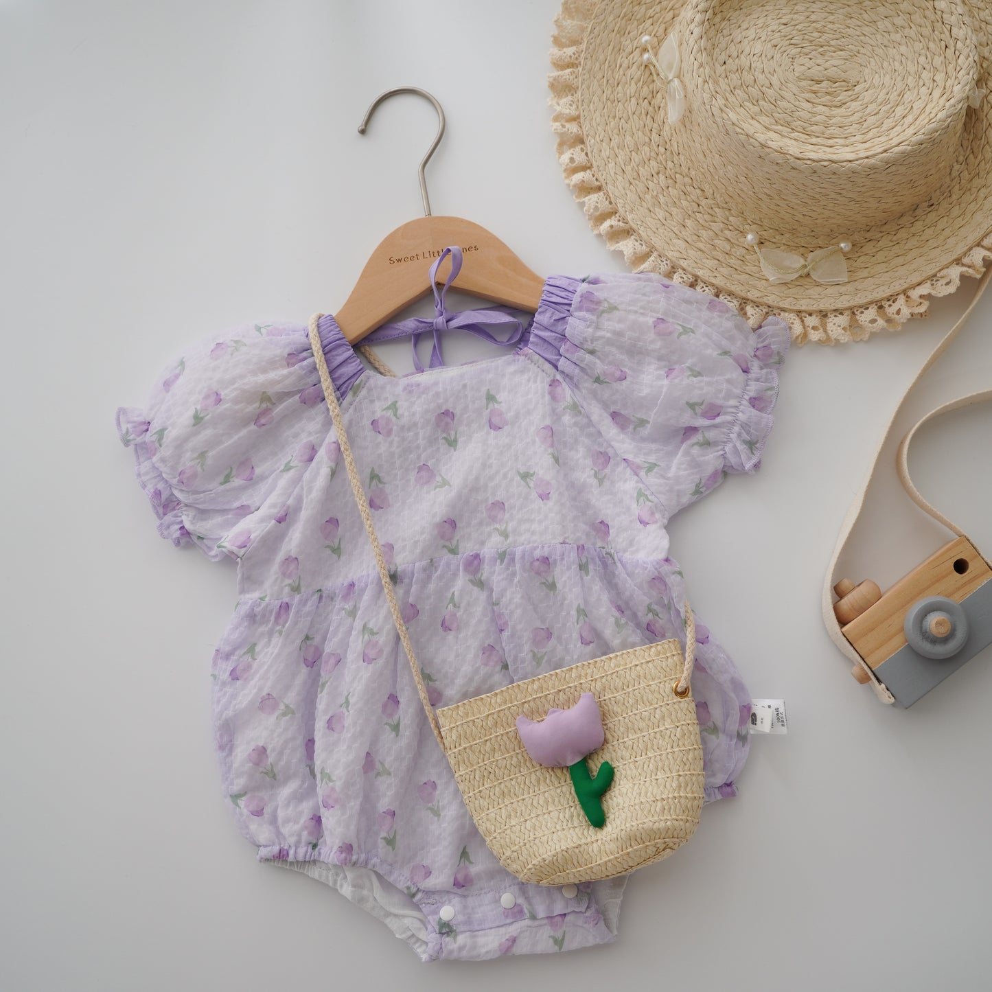 Tulip Summer Romper with Bag
