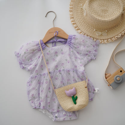 Tulip Summer Romper with Bag