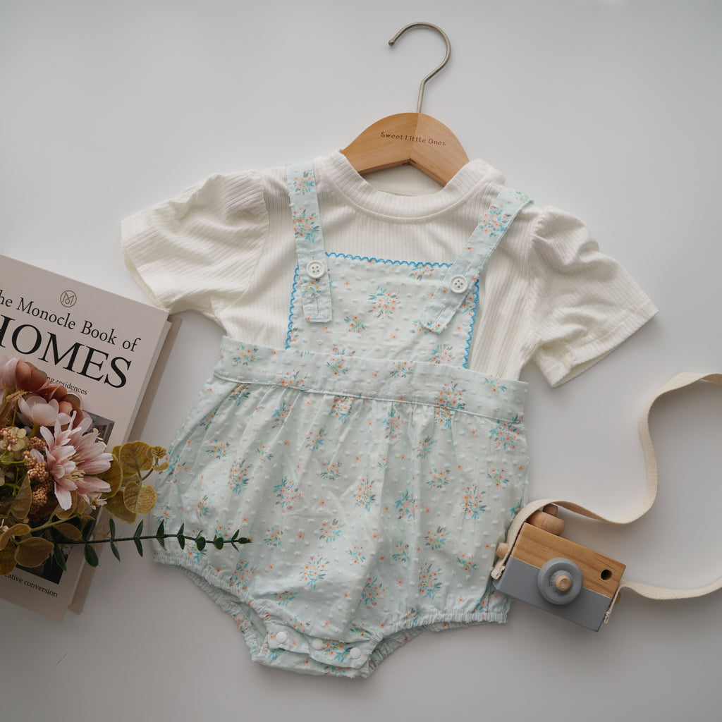 Daily Plain Inner with Blue Floral Sling