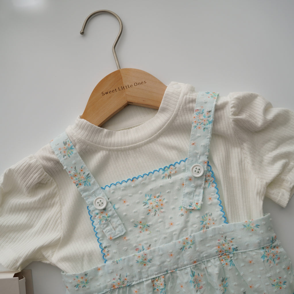 Daily Plain Inner with Blue Floral Sling