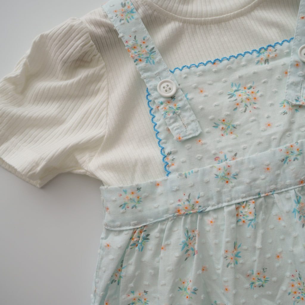 Daily Plain Inner with Blue Floral Sling