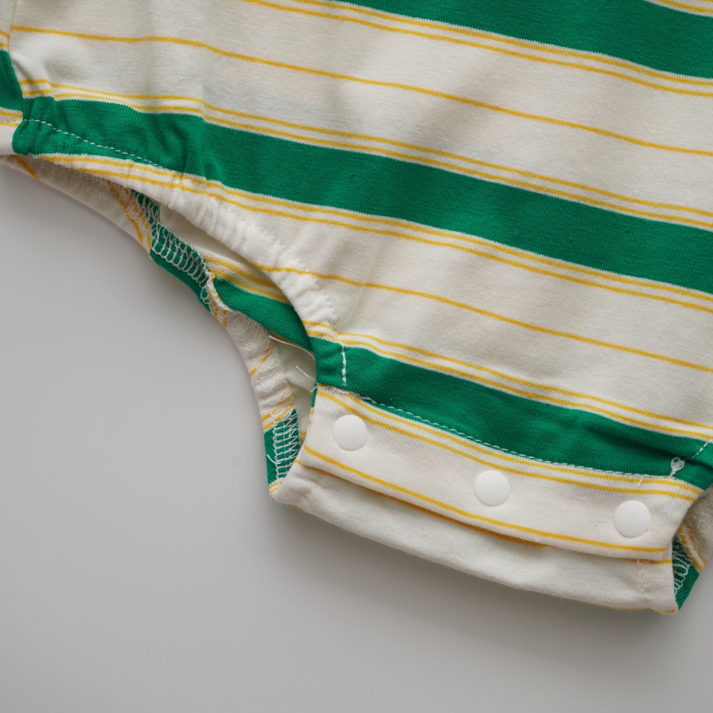 Line Bear Romper in Green
