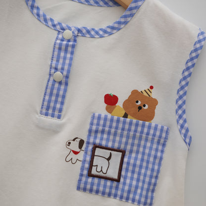 Bear & Puppy Romper
