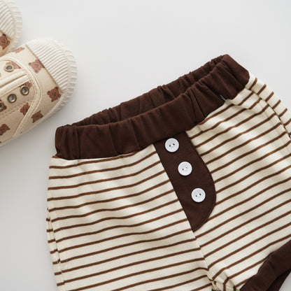 Brown Line Two Pieces Set