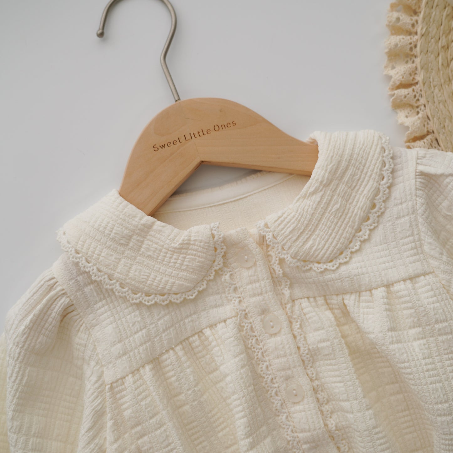 Basic Plain Buttoned Romper (Size 66)